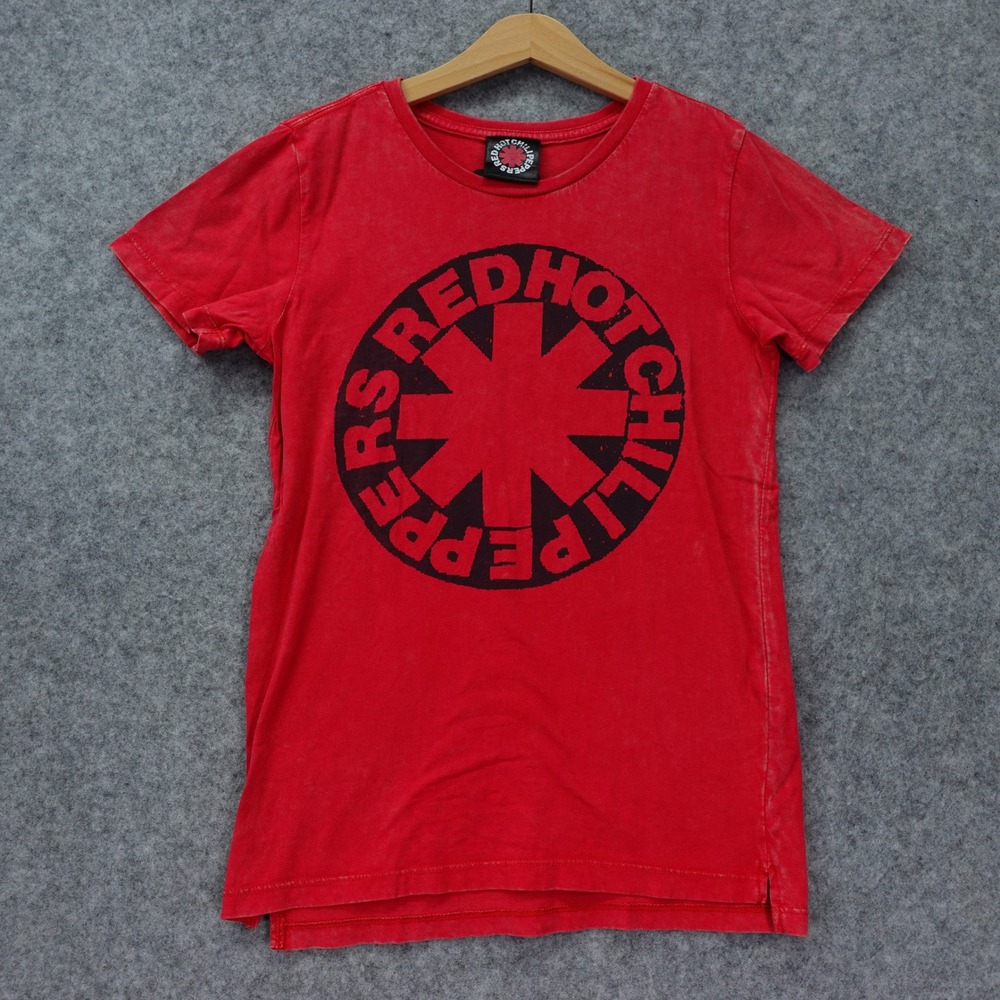 Red Hot Chili Peppers Band Tee Kids 10 Asterisk Logo Faded Grunge Festival RHCP